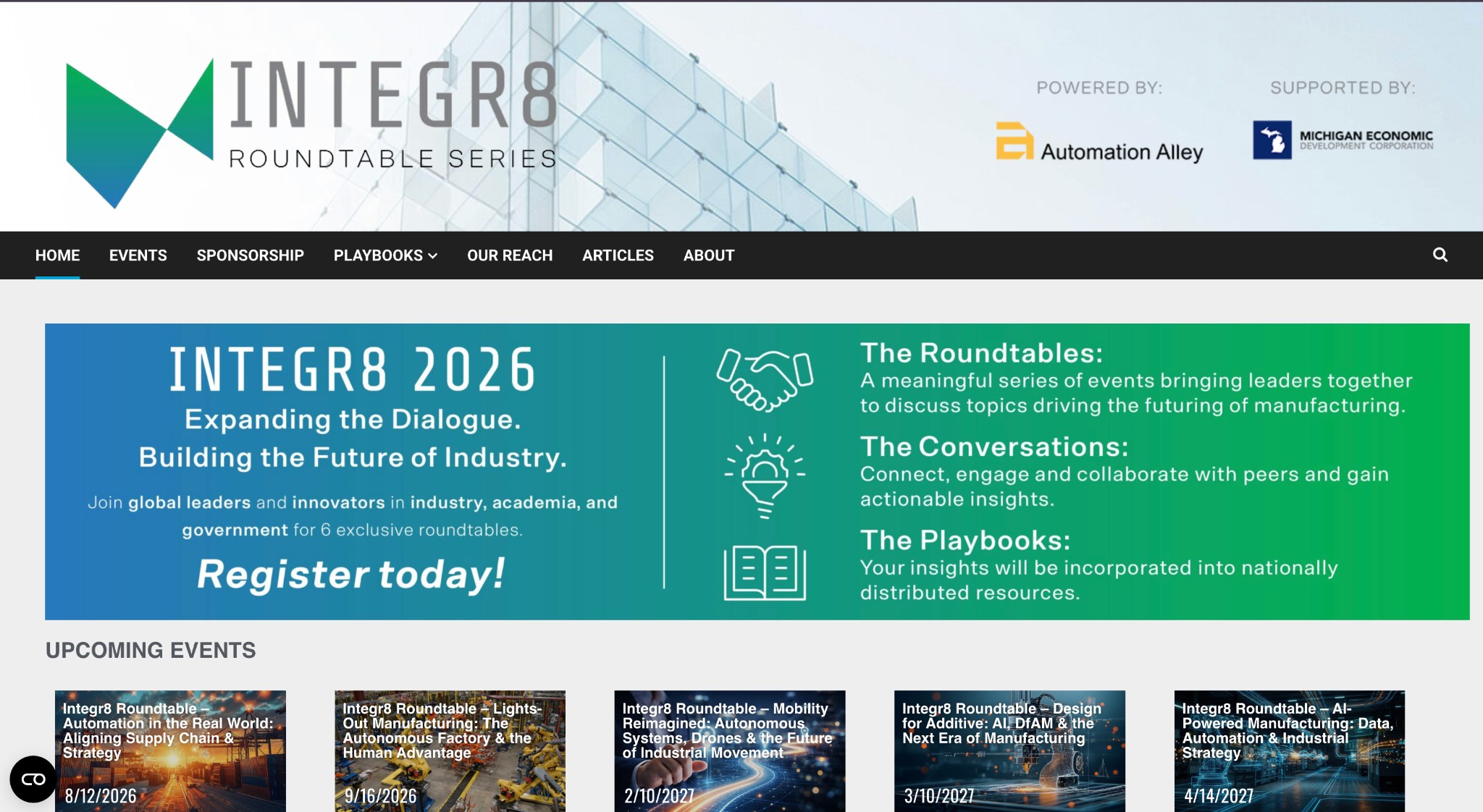 Integr8 Series website